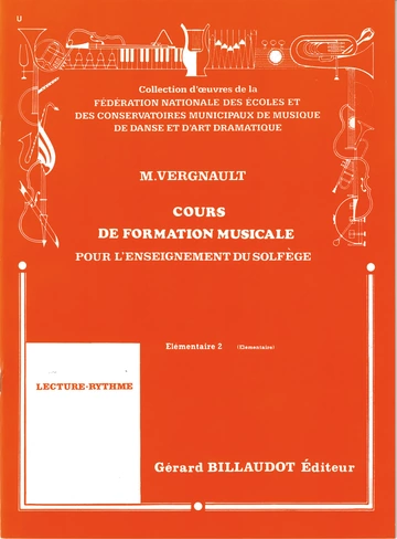 Cours de formation musicale pour l&amp;#039;enseignement du solfège. Elémentaire 2 Visual